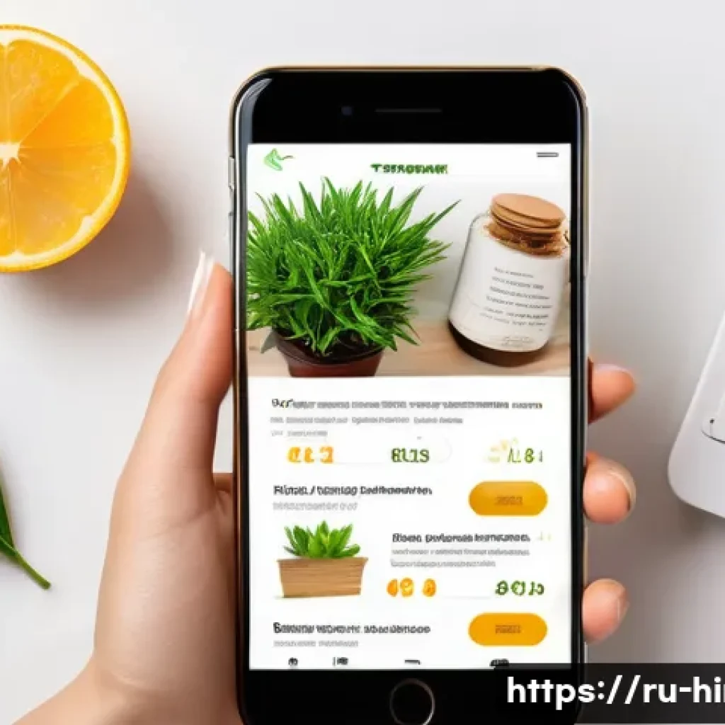 힌디어와 온라인 쇼핑 - A modern e-commerce website interface displayed on a smartphone screen, fully localized in Russian l...